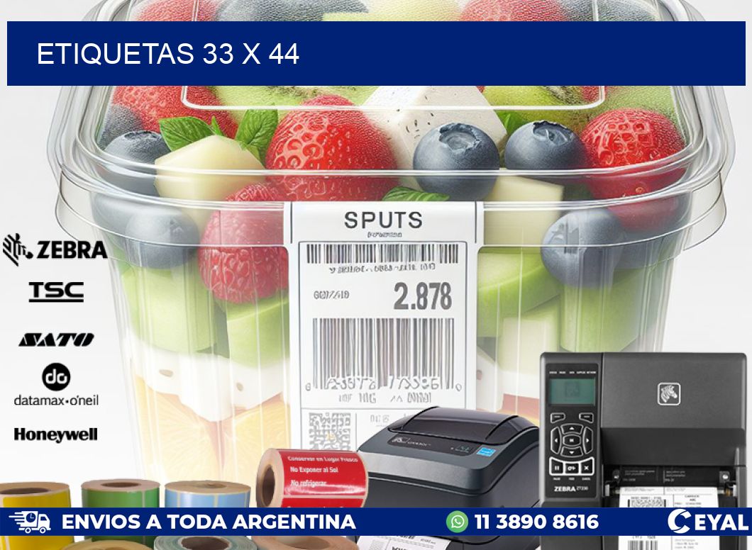 ETIQUETAS 33 x 44
