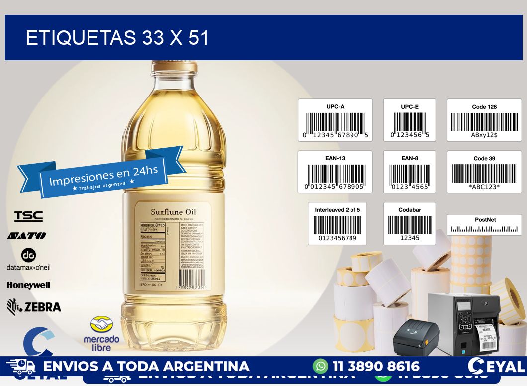 ETIQUETAS 33 x 51