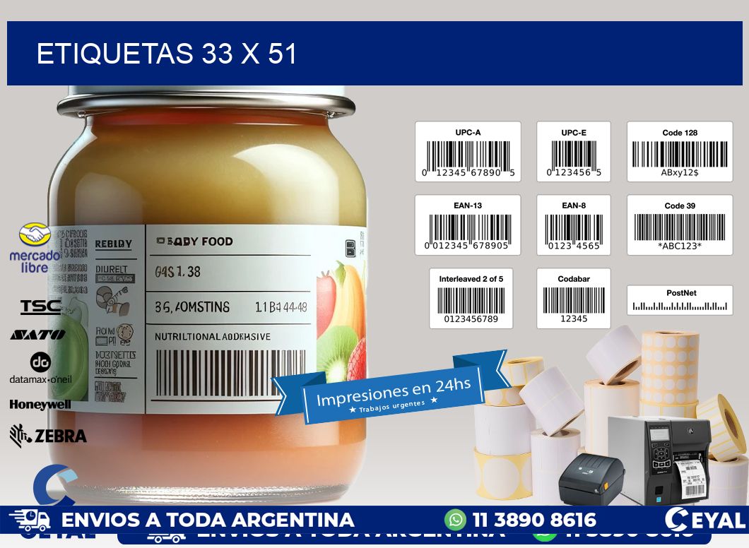 ETIQUETAS 33 x 51