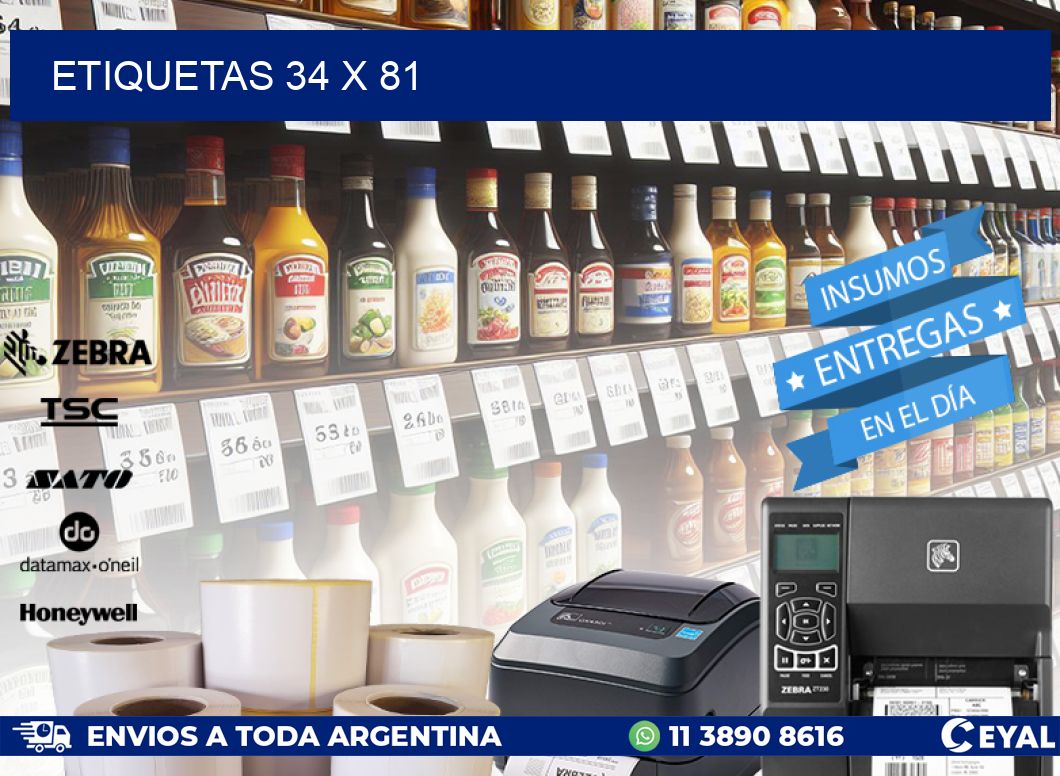ETIQUETAS 34 x 81