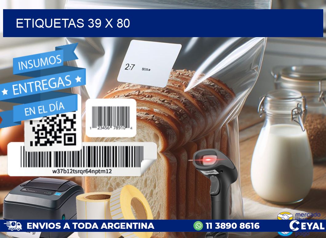 ETIQUETAS 39 x 80