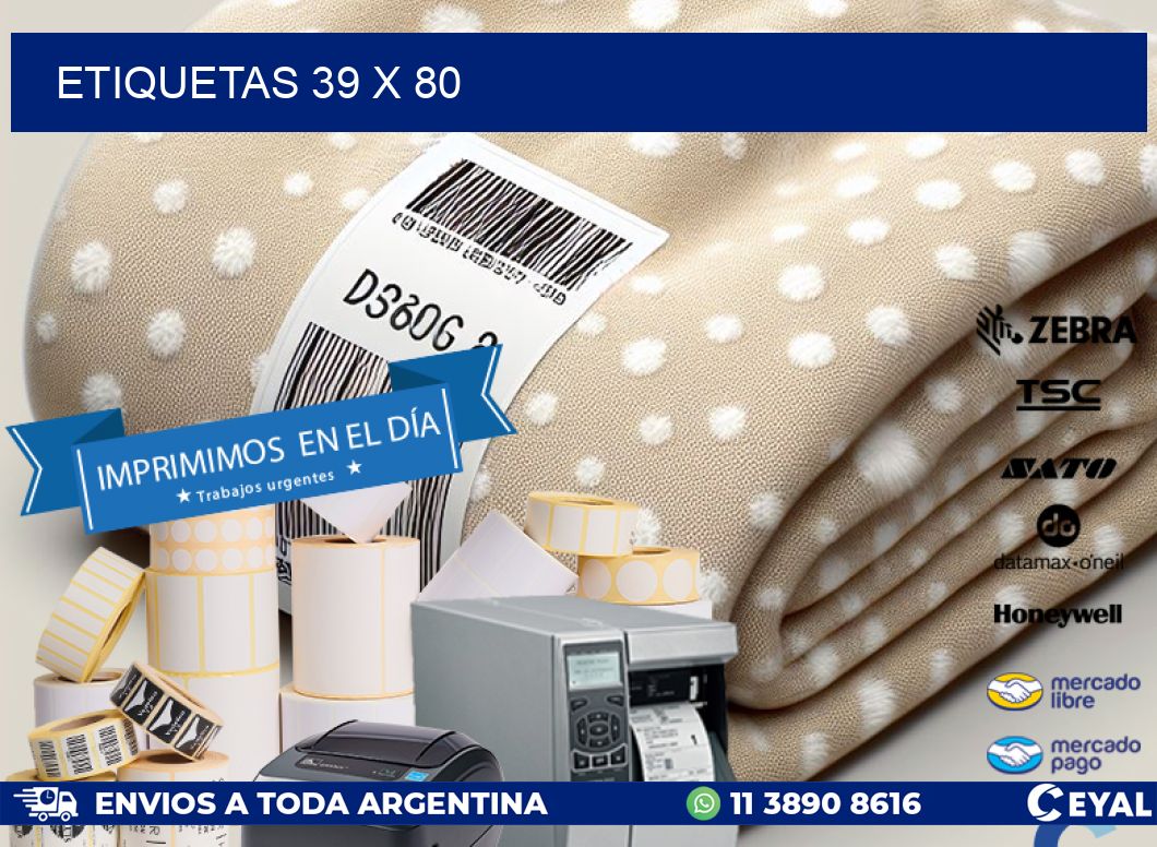 ETIQUETAS 39 x 80