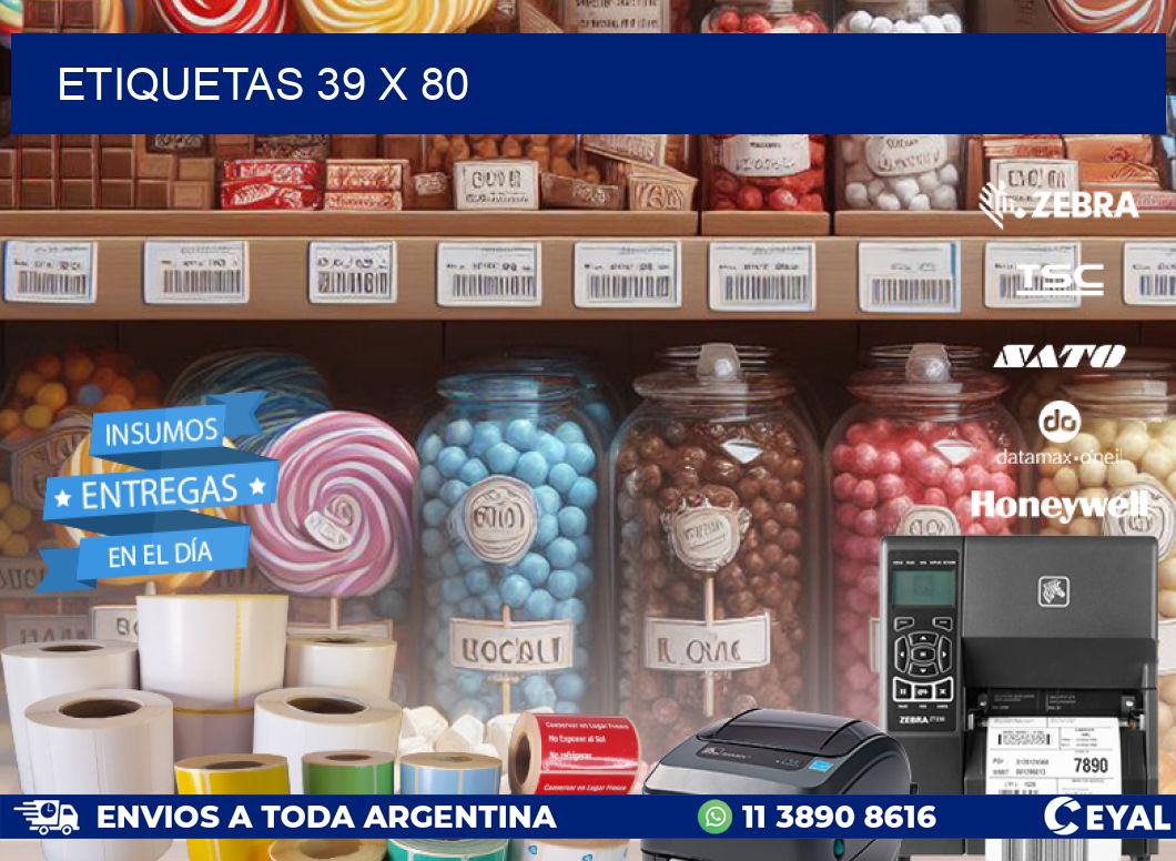 ETIQUETAS 39 x 80