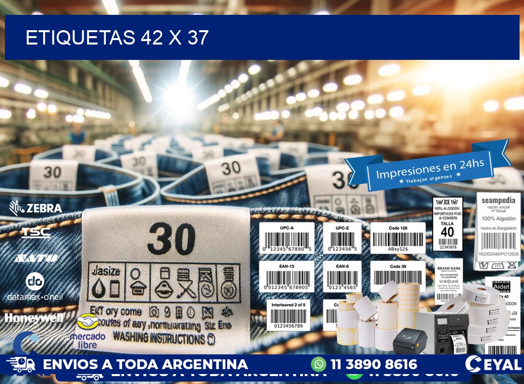 ETIQUETAS 42 x 37