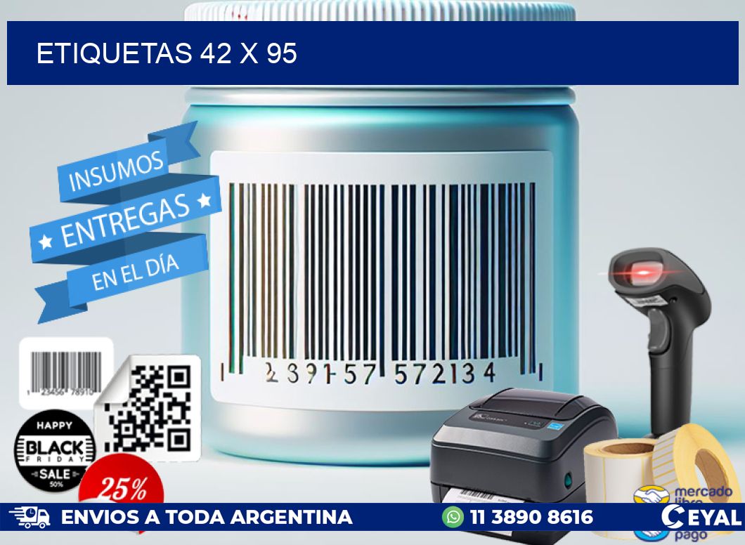 ETIQUETAS 42 x 95