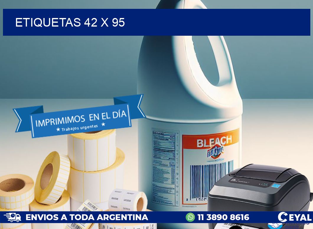 ETIQUETAS 42 x 95
