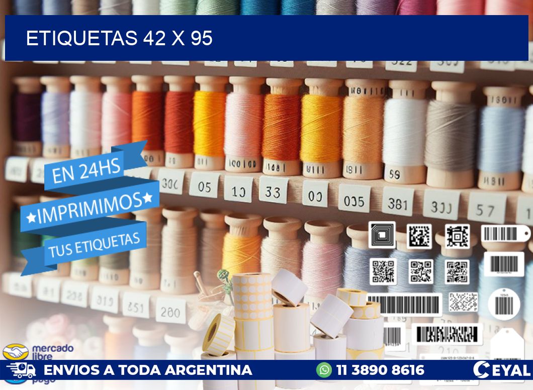 ETIQUETAS 42 x 95