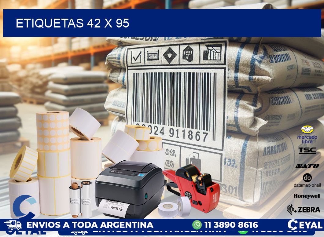 ETIQUETAS 42 x 95