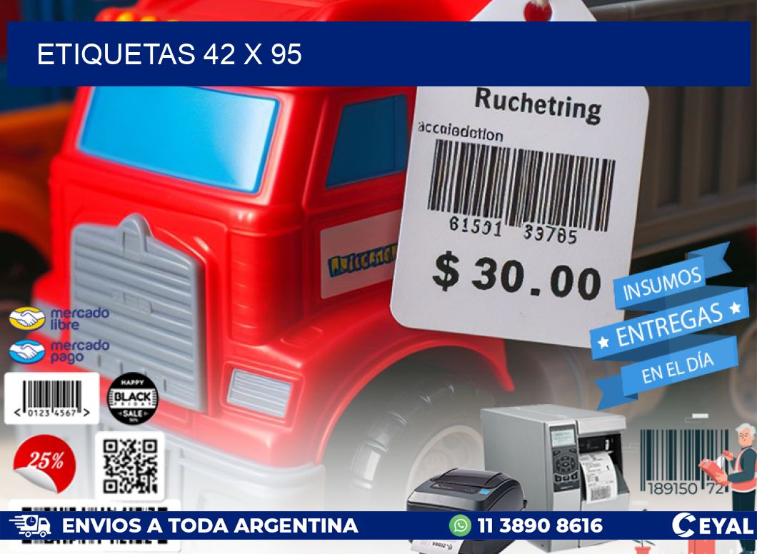 ETIQUETAS 42 x 95
