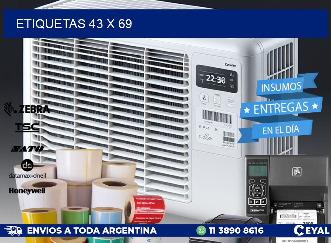 ETIQUETAS 43 x 69