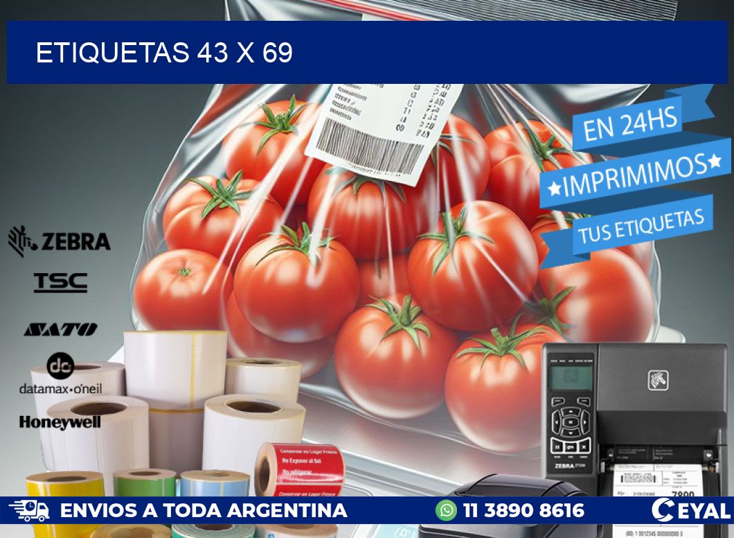 ETIQUETAS 43 x 69