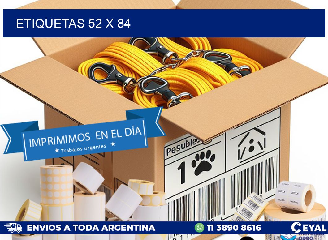 ETIQUETAS 52 x 84