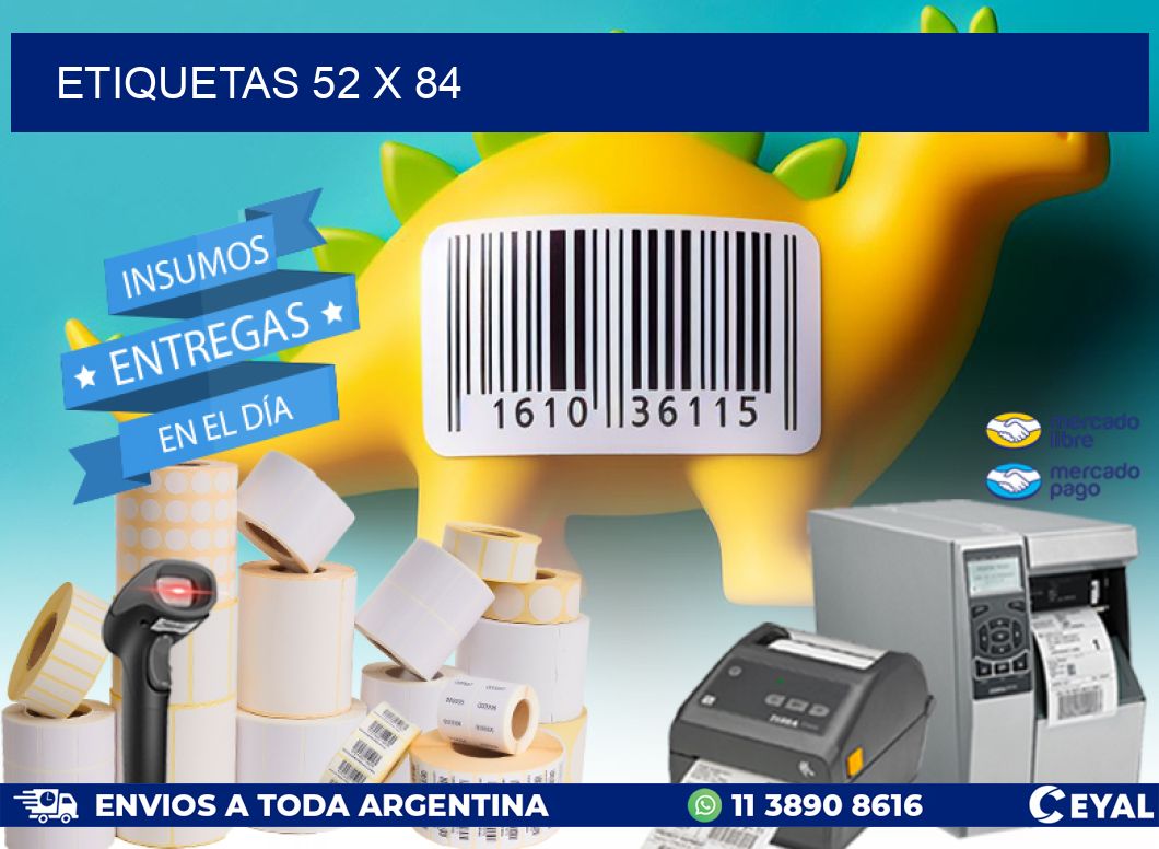ETIQUETAS 52 x 84
