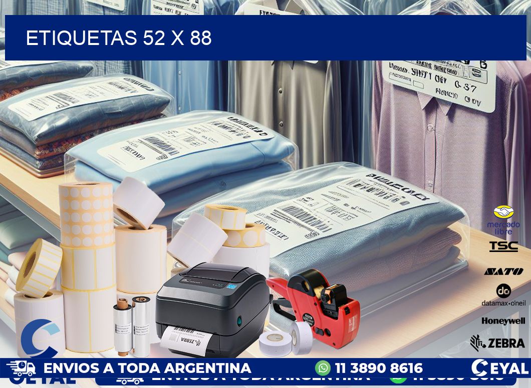 ETIQUETAS 52 x 88