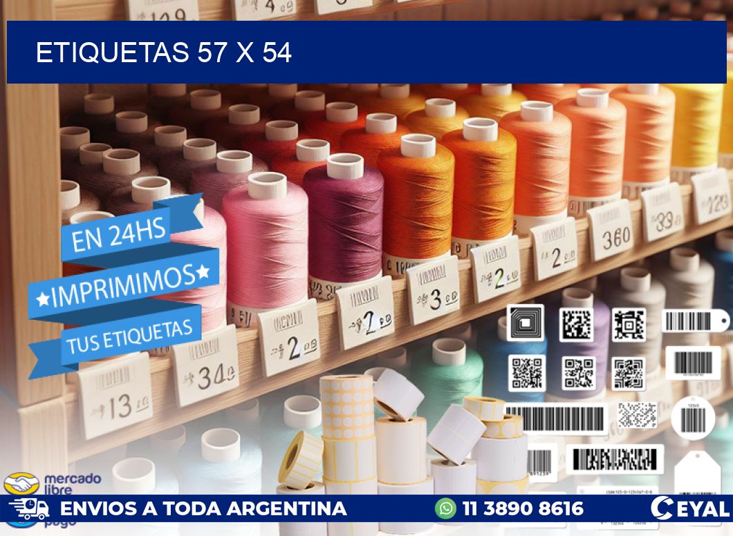 ETIQUETAS 57 x 54