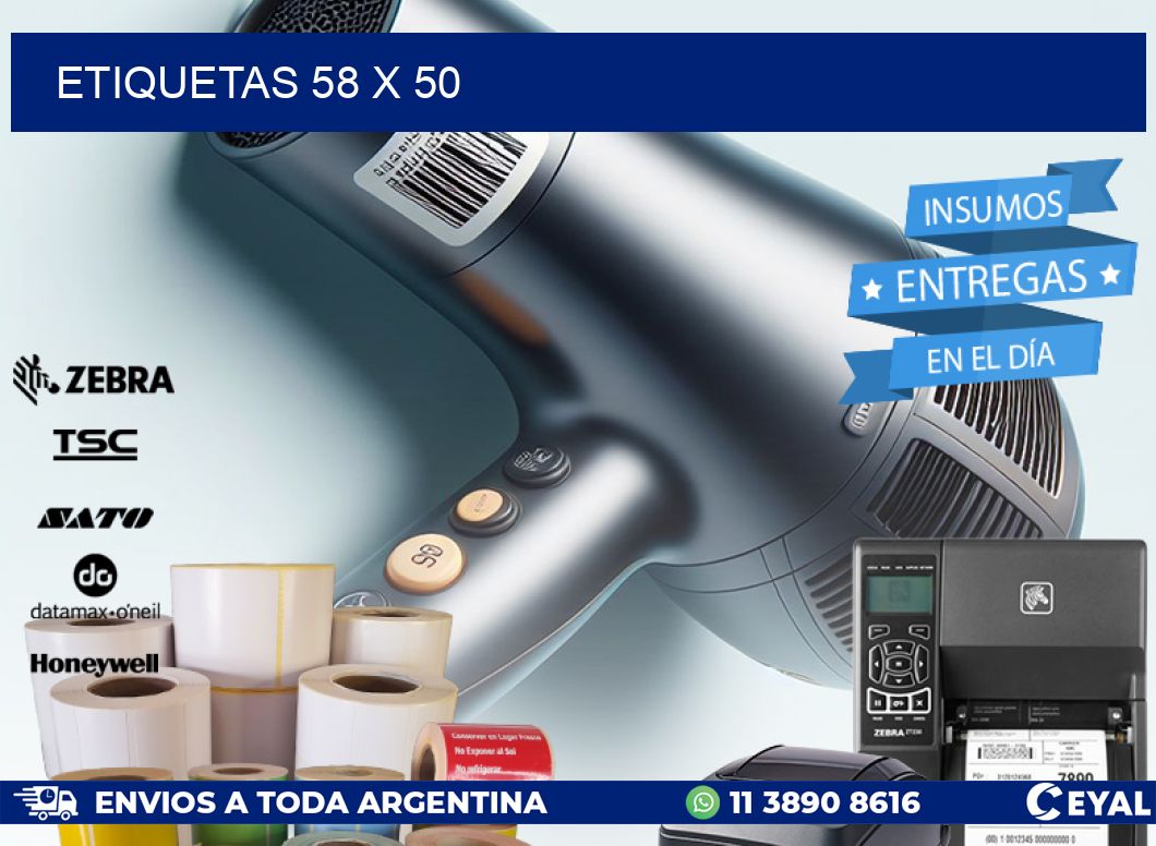 ETIQUETAS 58 x 50