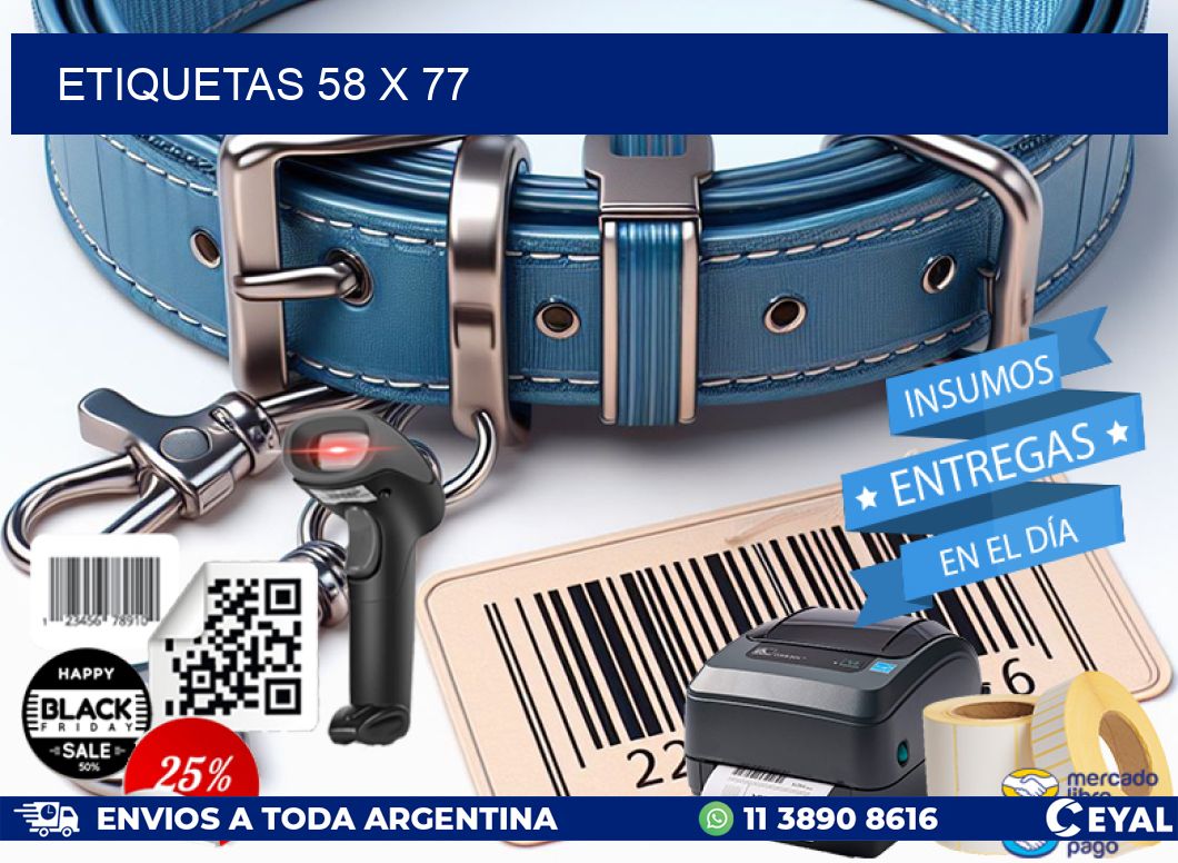 ETIQUETAS 58 x 77