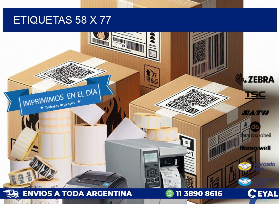 ETIQUETAS 58 x 77
