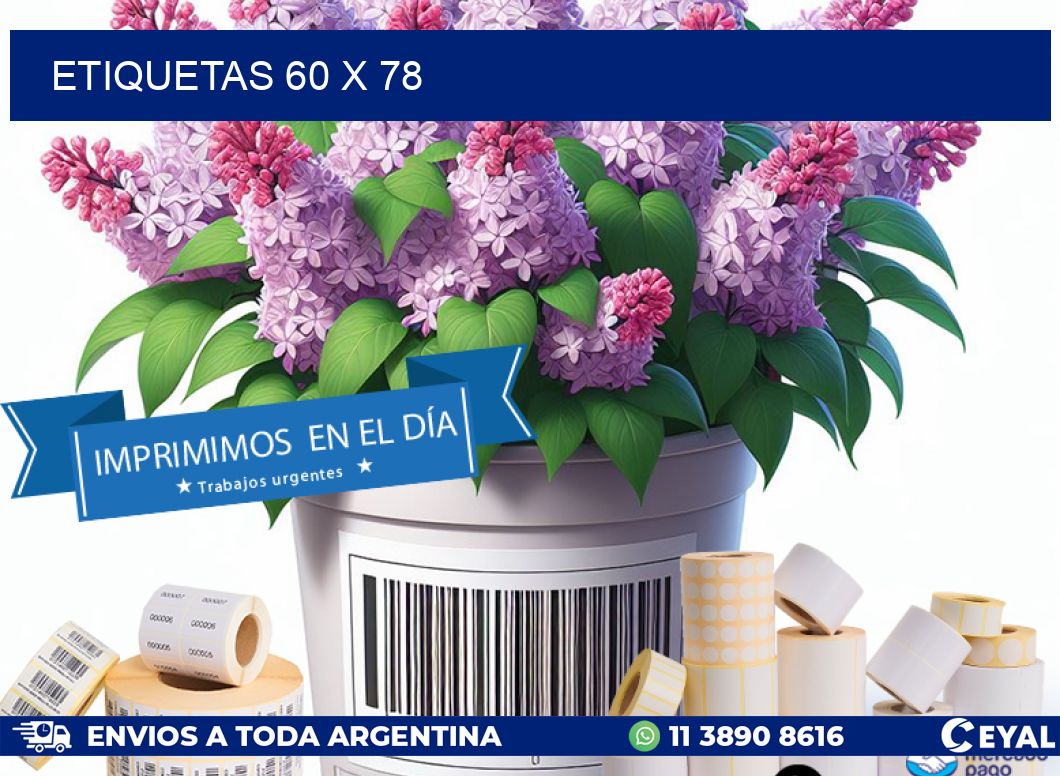 ETIQUETAS 60 x 78