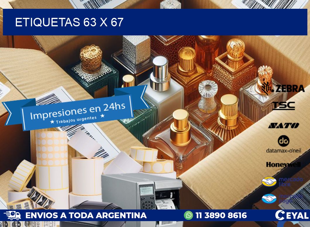 ETIQUETAS 63 x 67