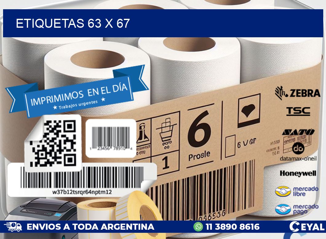 ETIQUETAS 63 x 67