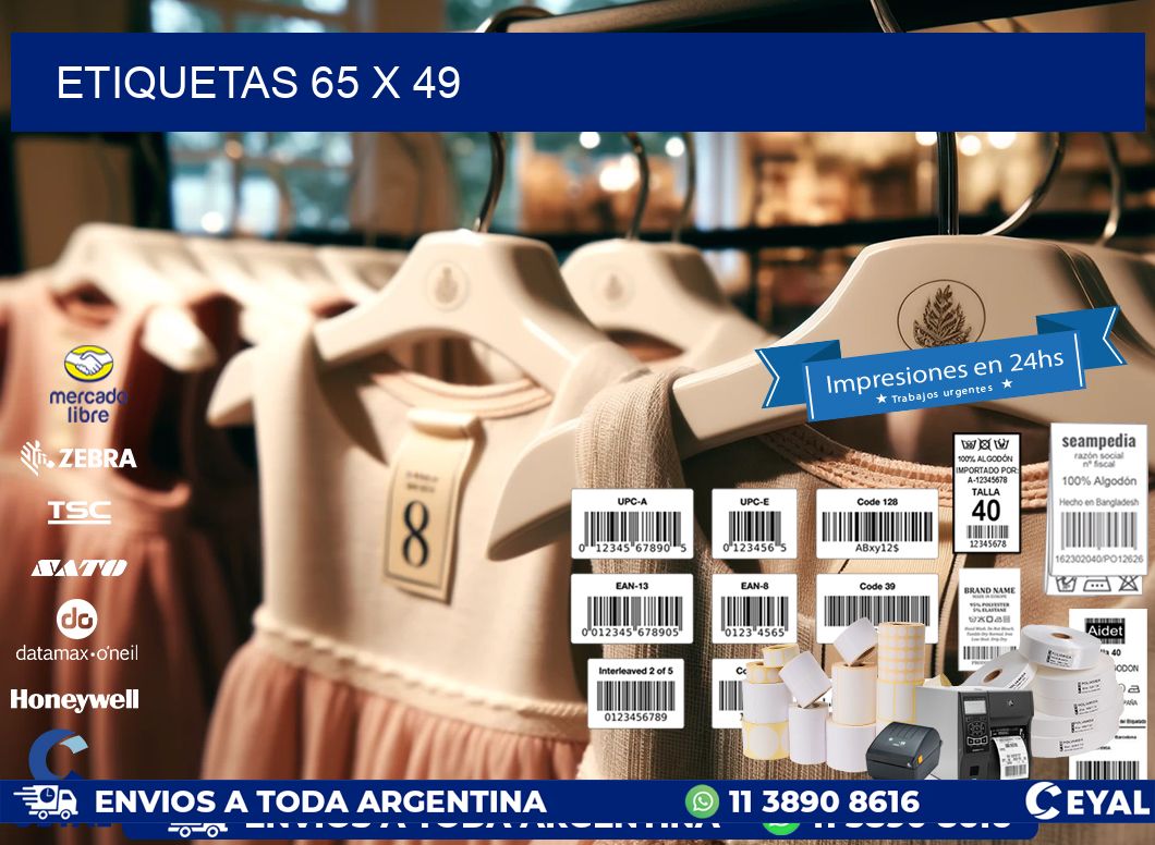 ETIQUETAS 65 x 49