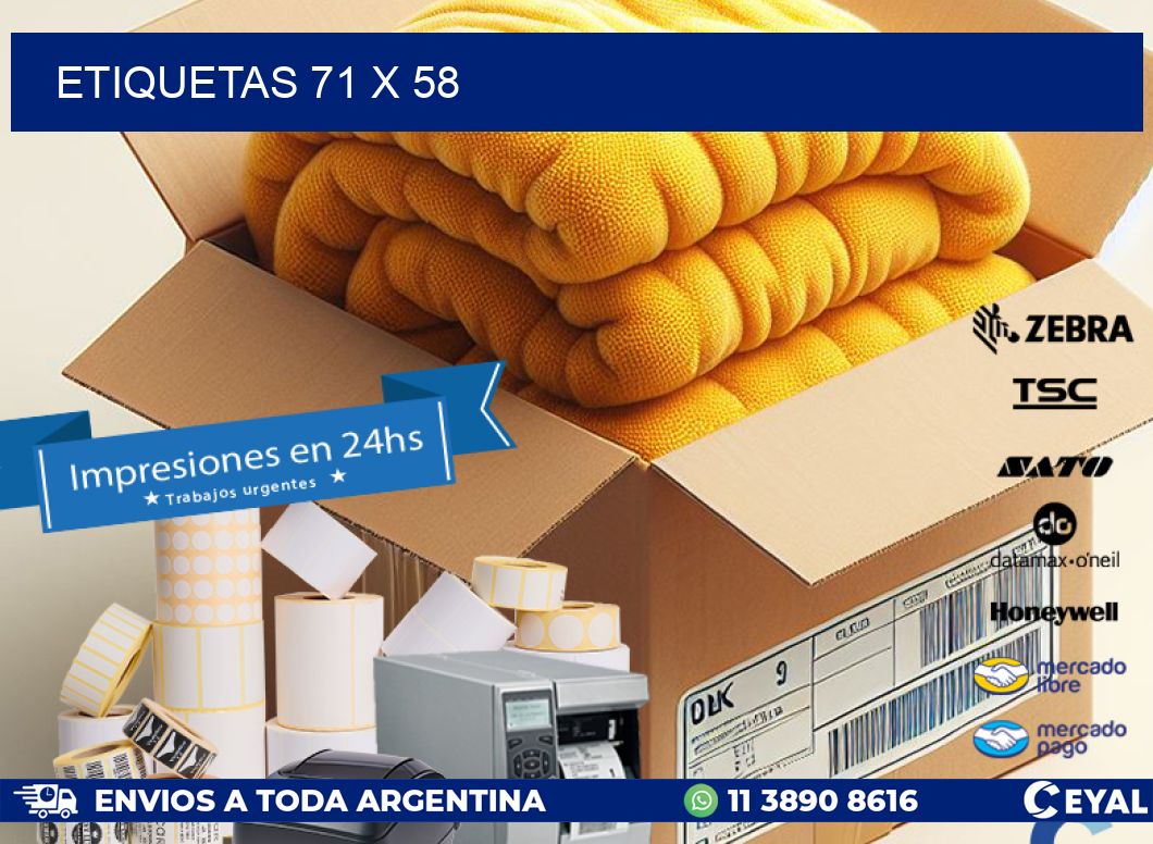 ETIQUETAS 71 x 58