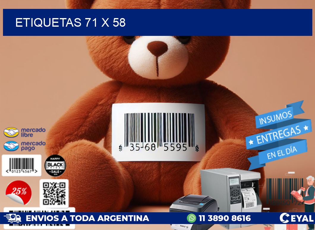 ETIQUETAS 71 x 58