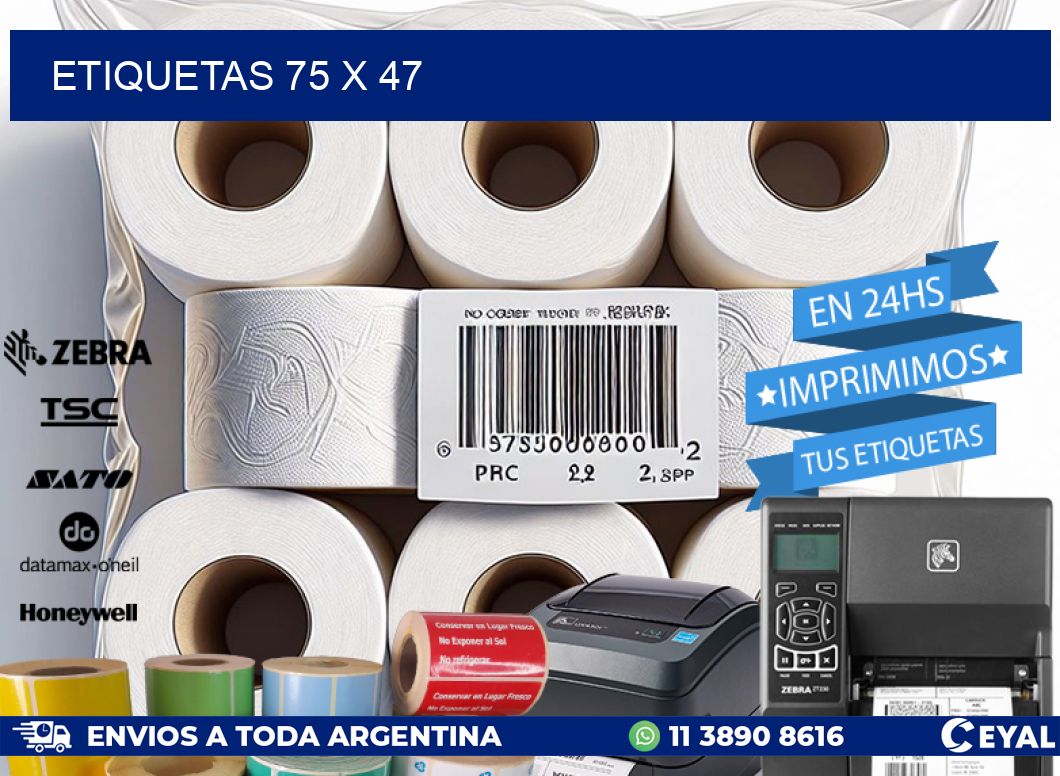 ETIQUETAS 75 x 47
