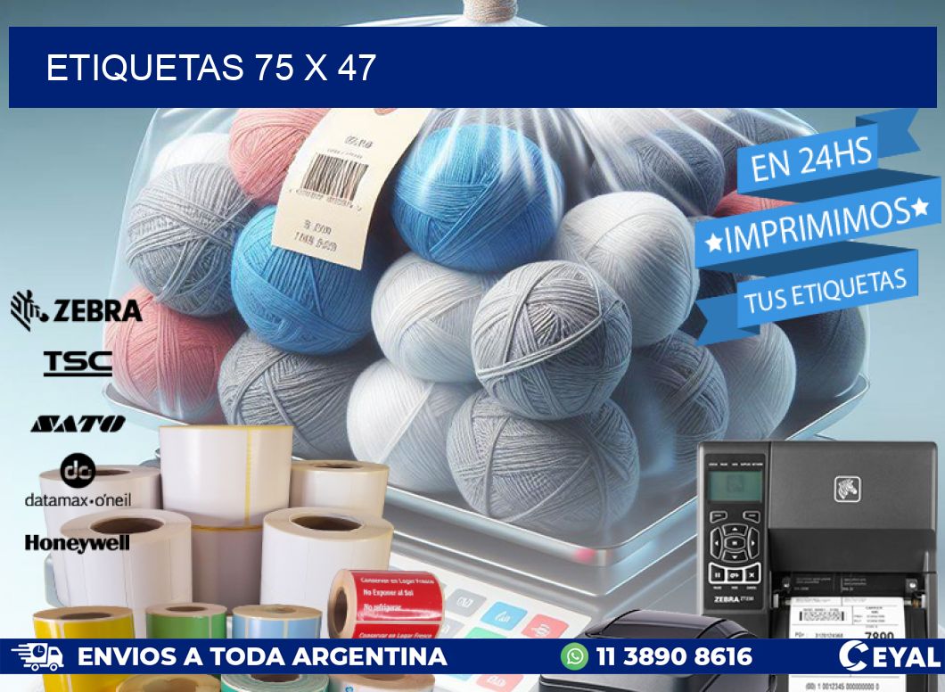 ETIQUETAS 75 x 47