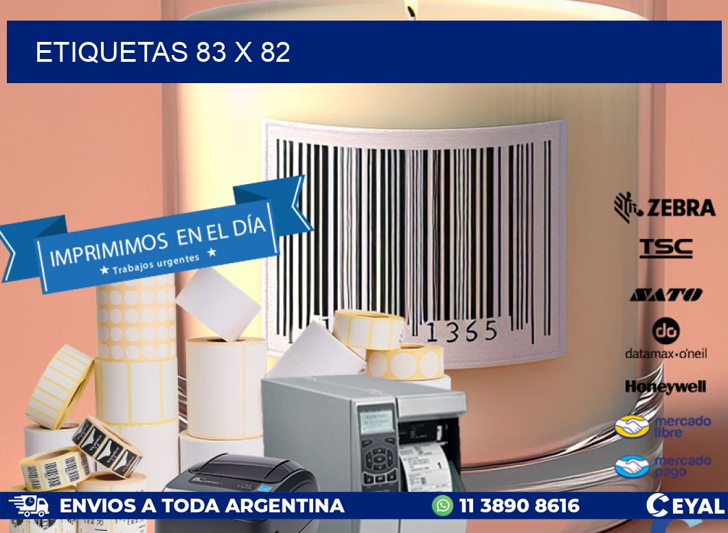 ETIQUETAS 83 x 82
