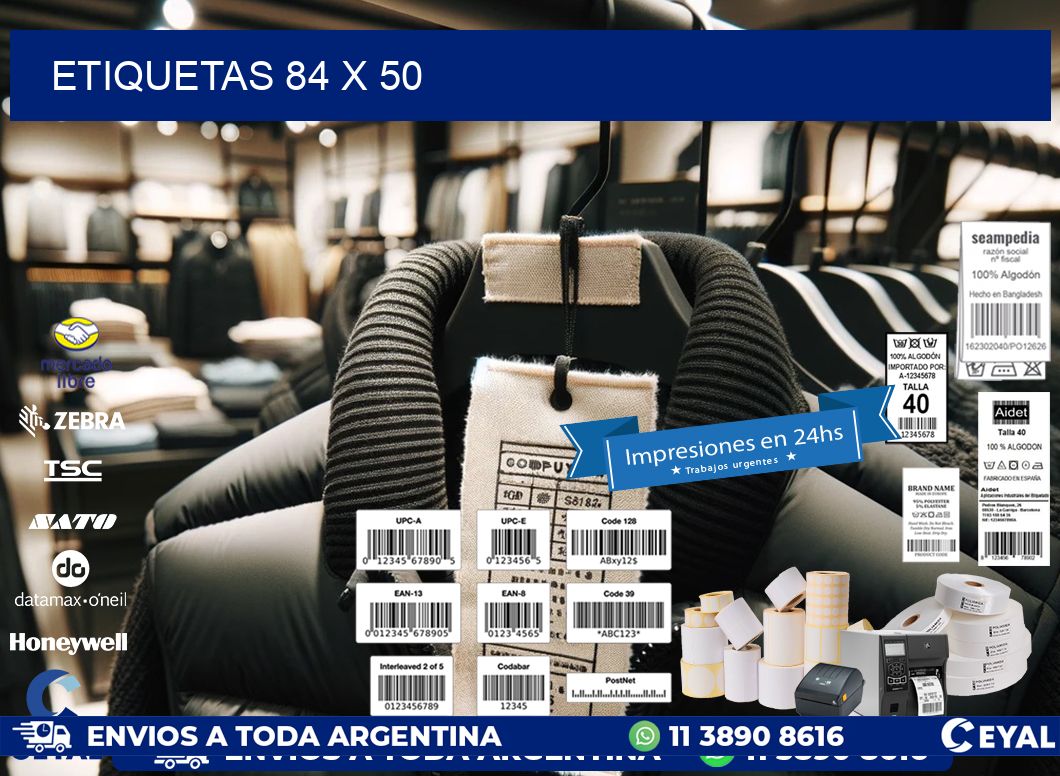ETIQUETAS 84 x 50