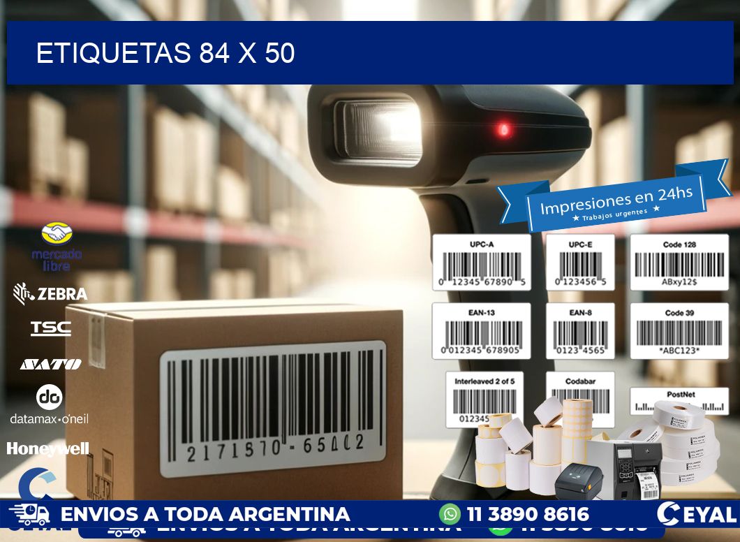ETIQUETAS 84 x 50