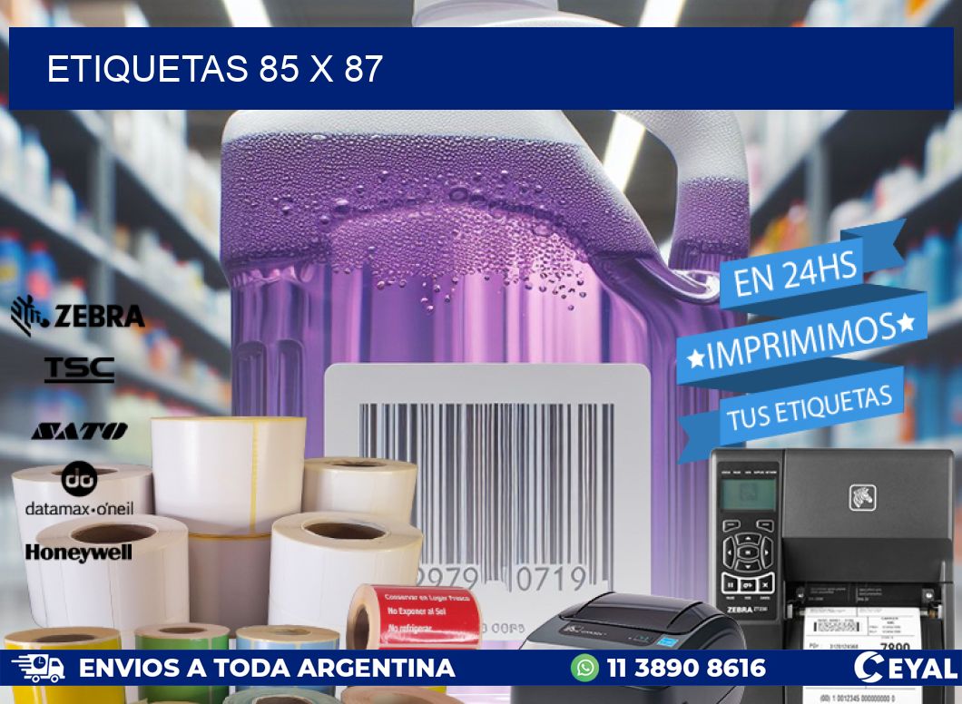 ETIQUETAS 85 x 87