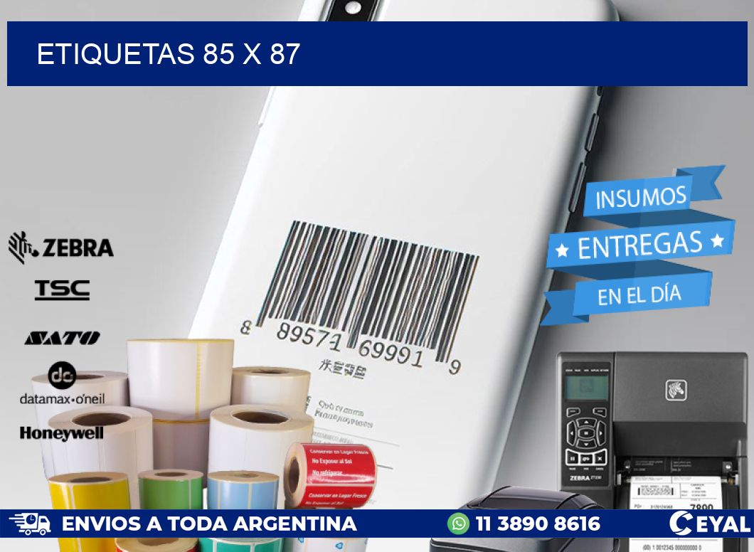 ETIQUETAS 85 x 87