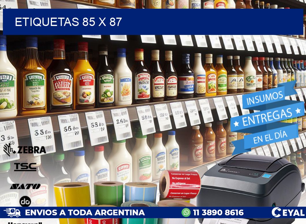 ETIQUETAS 85 x 87