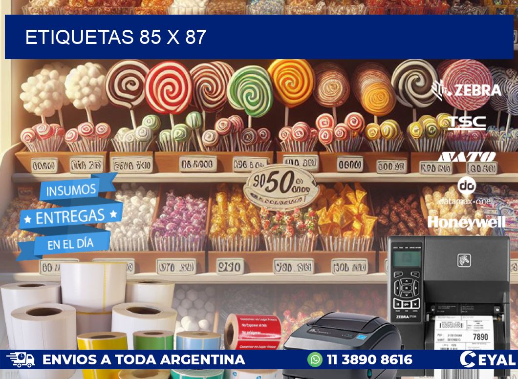 ETIQUETAS 85 x 87