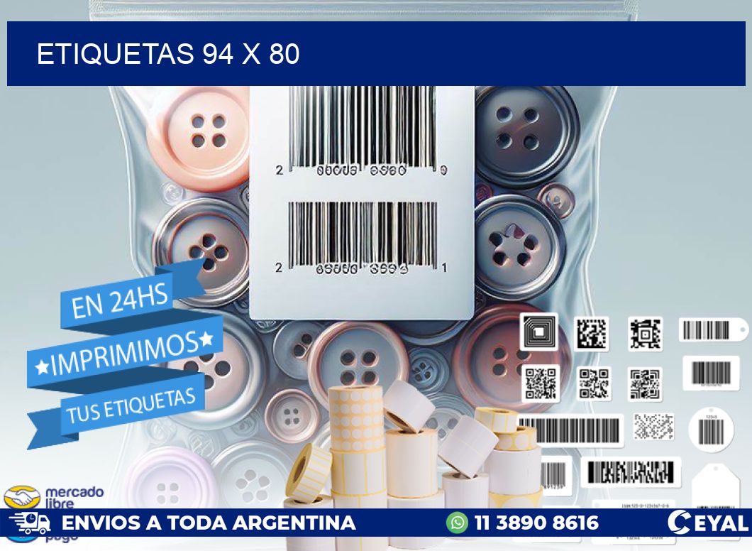 ETIQUETAS 94 x 80