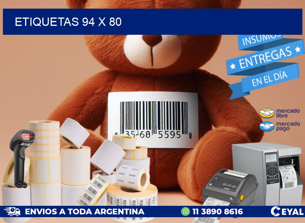 ETIQUETAS 94 x 80