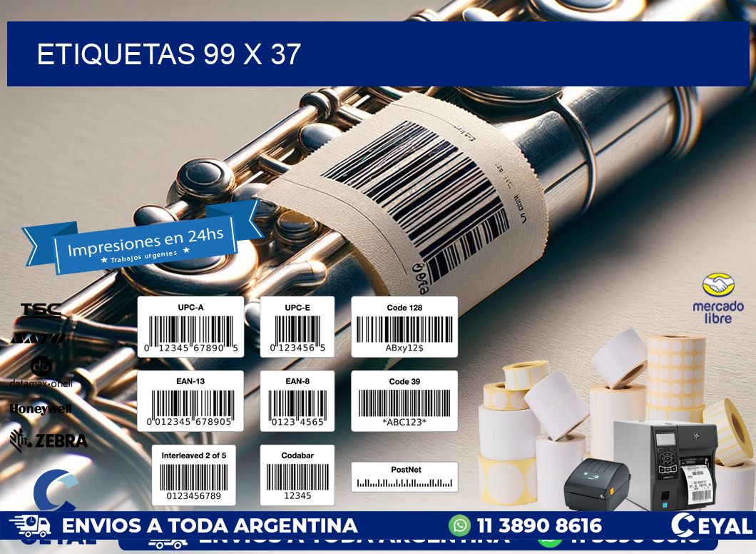 ETIQUETAS 99 x 37