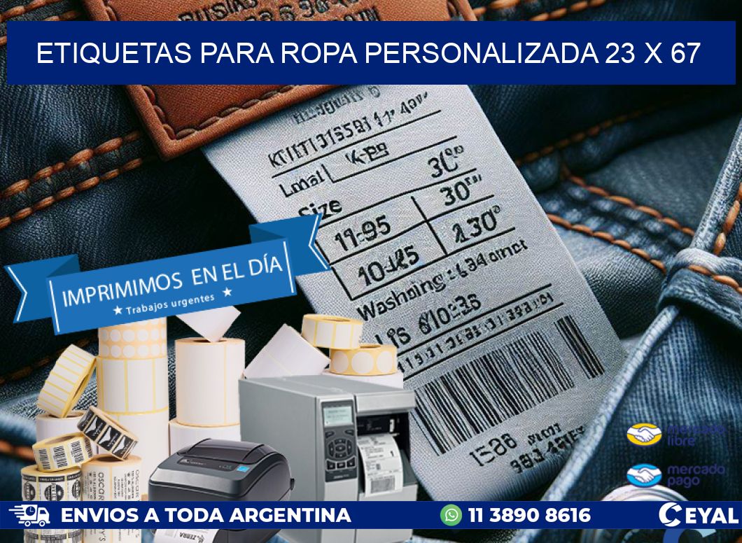 ETIQUETAS PARA ROPA PERSONALIZADA 23 x 67