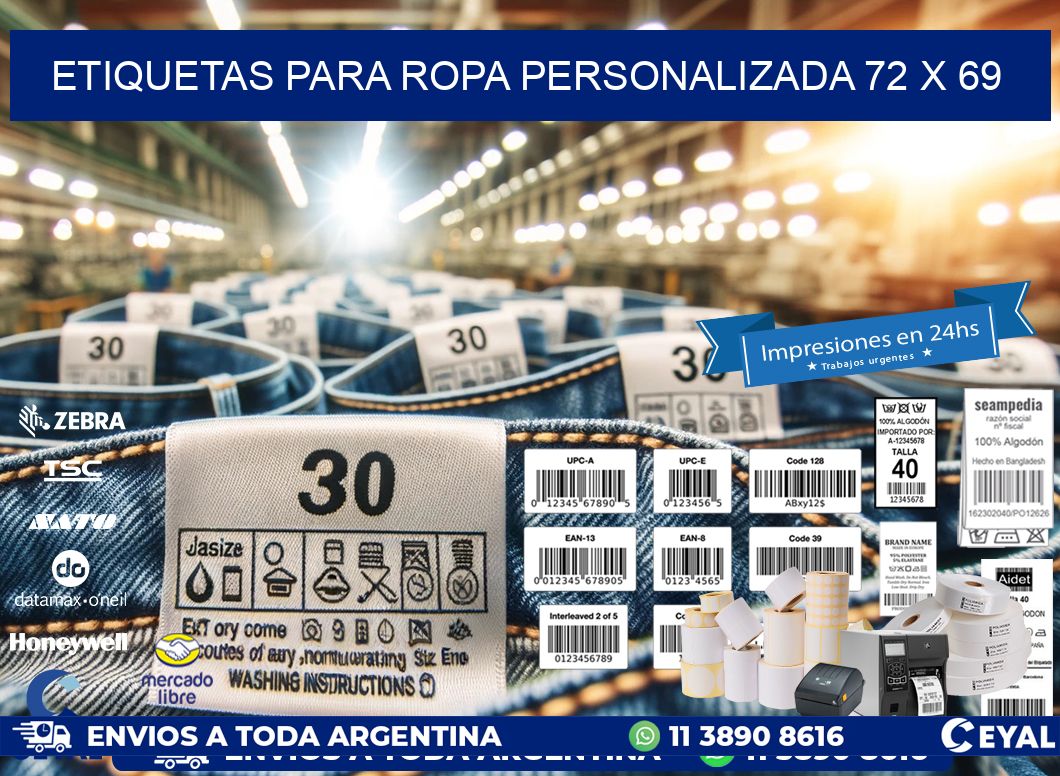 ETIQUETAS PARA ROPA PERSONALIZADA 72 x 69