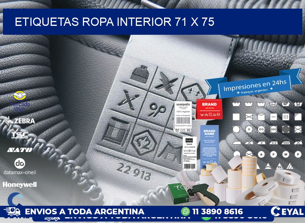 ETIQUETAS ROPA INTERIOR 71 x 75