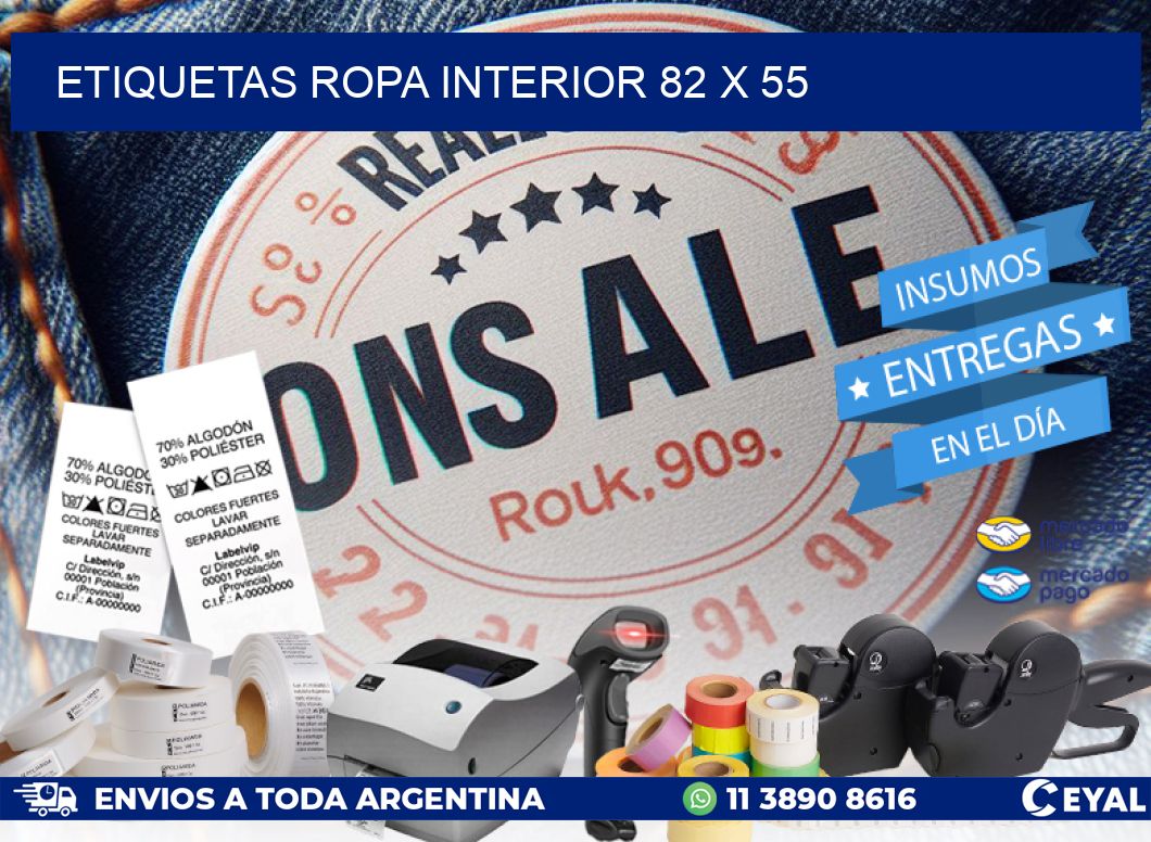 ETIQUETAS ROPA INTERIOR 82 x 55