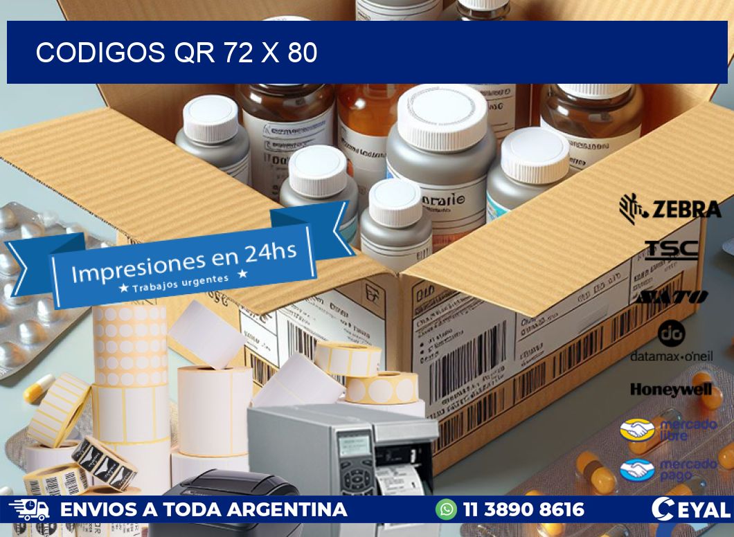 CODIGOS QR 72 x 80