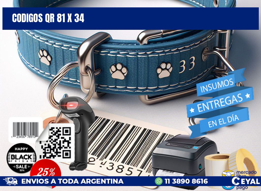 CODIGOS QR 81 x 34