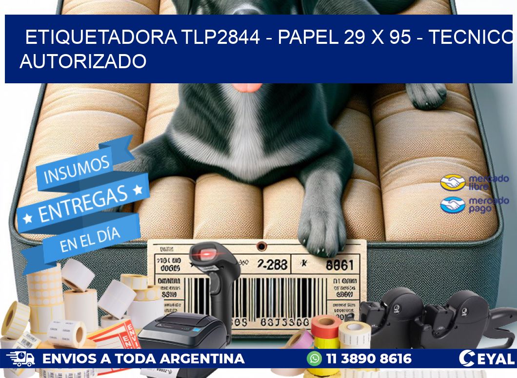 ETIQUETADORA TLP2844 - PAPEL 29 x 95 - TECNICO AUTORIZADO