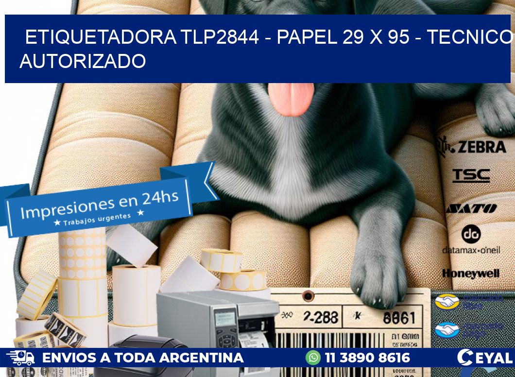 ETIQUETADORA TLP2844 – PAPEL 29 x 95 – TECNICO AUTORIZADO