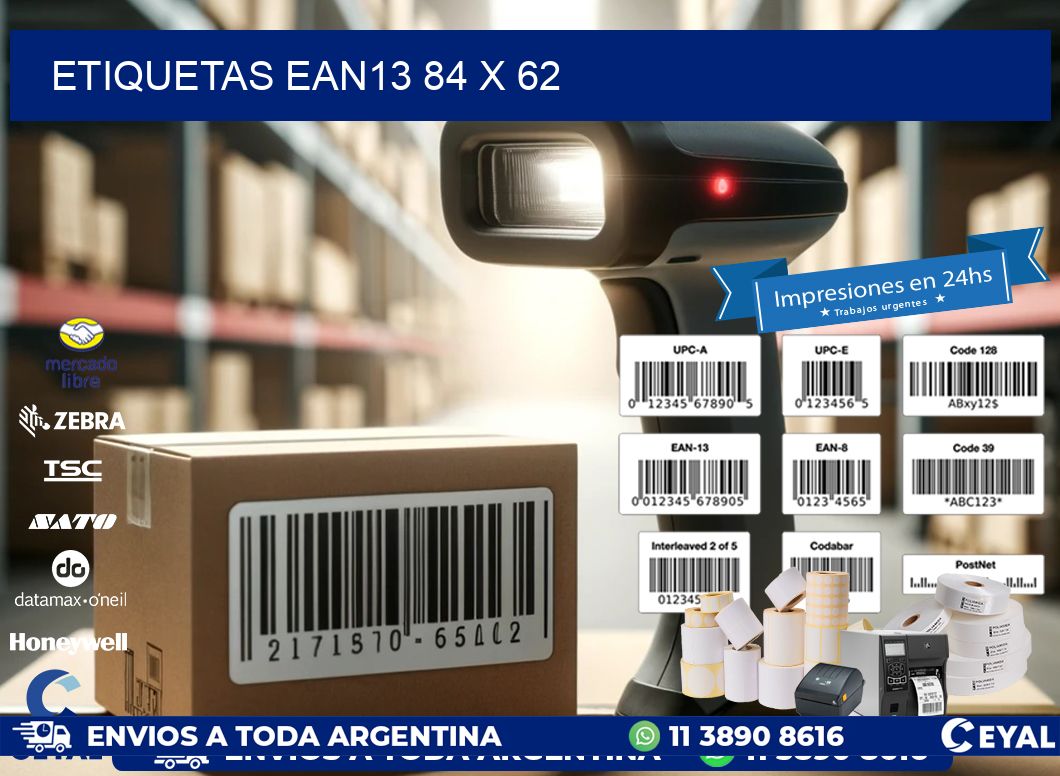 ETIQUETAS EAN13 84 x 62