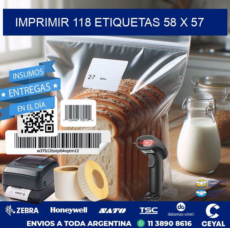 IMPRIMIR 118 ETIQUETAS 58 x 57